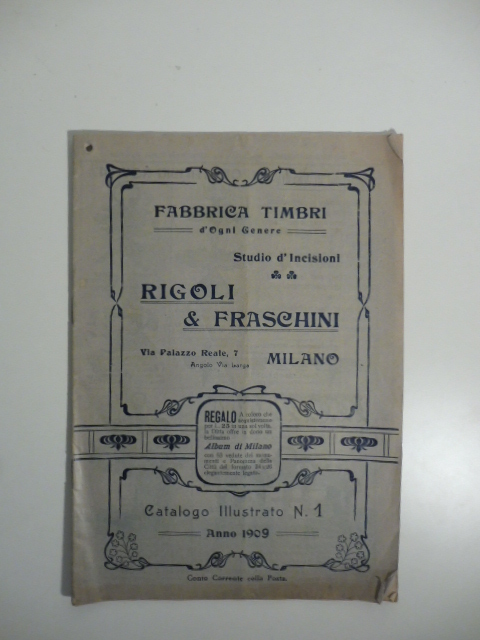 Rigoli & Fraschini, Milano. Fabbrica timbri d'ogni genere